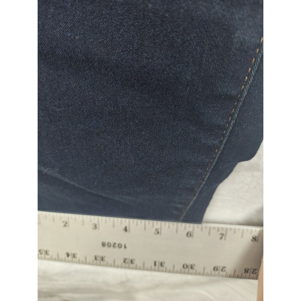 Anne Klein 18W High Rise Skinny Ankle Jeans Dark Indigo Stretch Denim Plus Size - Picture 7 of 13